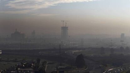 Vista de la contaminación en Sevilla desde Camas 