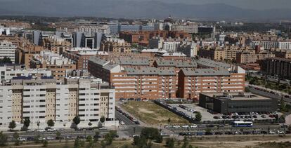 Vista de varios edificios de viviendas.