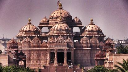 El templo hinduísta de Akshardham, en Nueva Delhi.