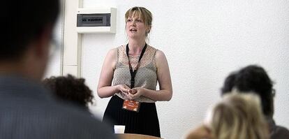 La profesora danesa Anne Rasmussen, en el ECER 2012 de Cádiz.