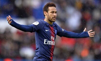 Neymar, la pasada temporada con el PSG.