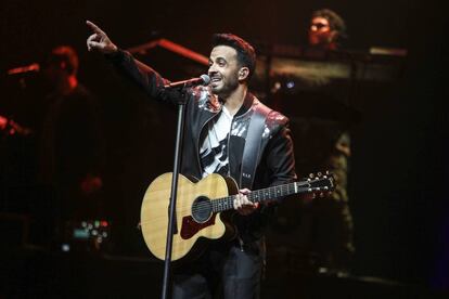 Luis Fonsi, ayer domingo en el Teatro Real.