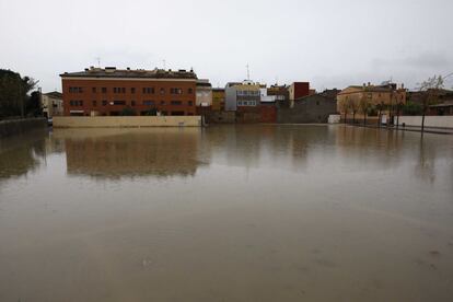 Inundacions causades per les fortes pluges a Cabanes (Alt Empordà).