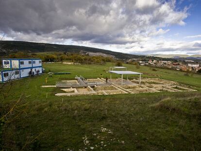 Una de las zonas de las excavaciones arqueológicas de Iruña-Veleia.