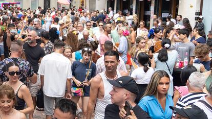 Turistas en el centro de Málaga en agosto pasado.