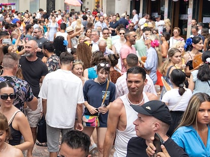 Turistas en el centro de Málaga en agosto pasado.