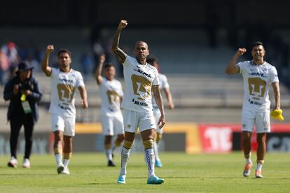 Dani Alves, el pasado domingo en el partido de Pumas en México