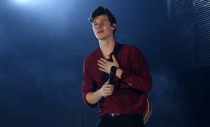 Shawn Mendes, en el estadio de Wembley, en Londres, en junio de 2018.