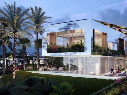 Maqueta de una de las viviendas diseñadas por Karl Lagerfeld en Marbella.