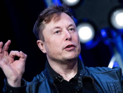 Elon Musk durante una conferencia el pasado marzo
