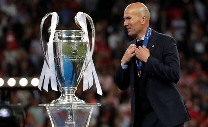 Zidane, con la Champions.