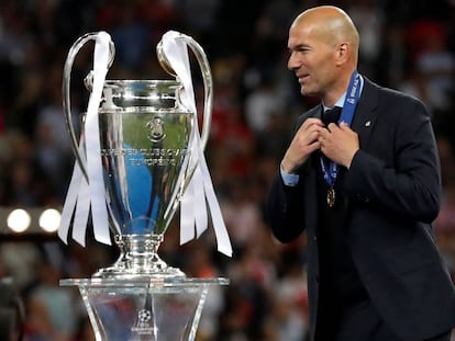 Zidane, con la Champions.