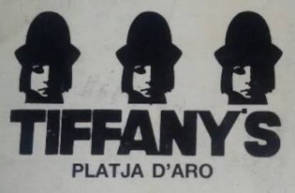 El emblema de la discoteca Tiffany's de Platja d'Aro, que marcó tendencia.