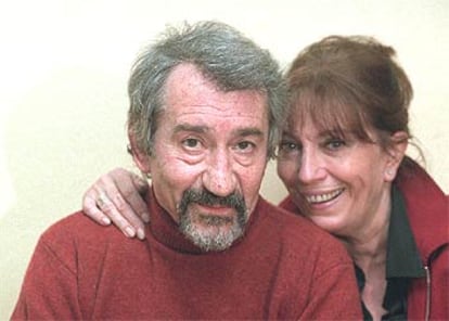 José Sacristán y Mercedes Sampietro, ayer en Madrid.