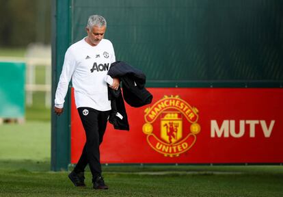 Mourinho, en una sesión de entrenamiento el pasado 22 de octubre.