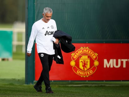 Mourinho, en una sesión de entrenamiento el pasado 22 de octubre.