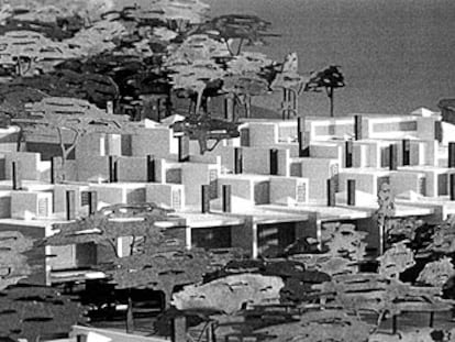 Maqueta actual de Torre Valentina: un proyecto de paisaje (1959), a partir de la propuesta de José Antonio Coderch.