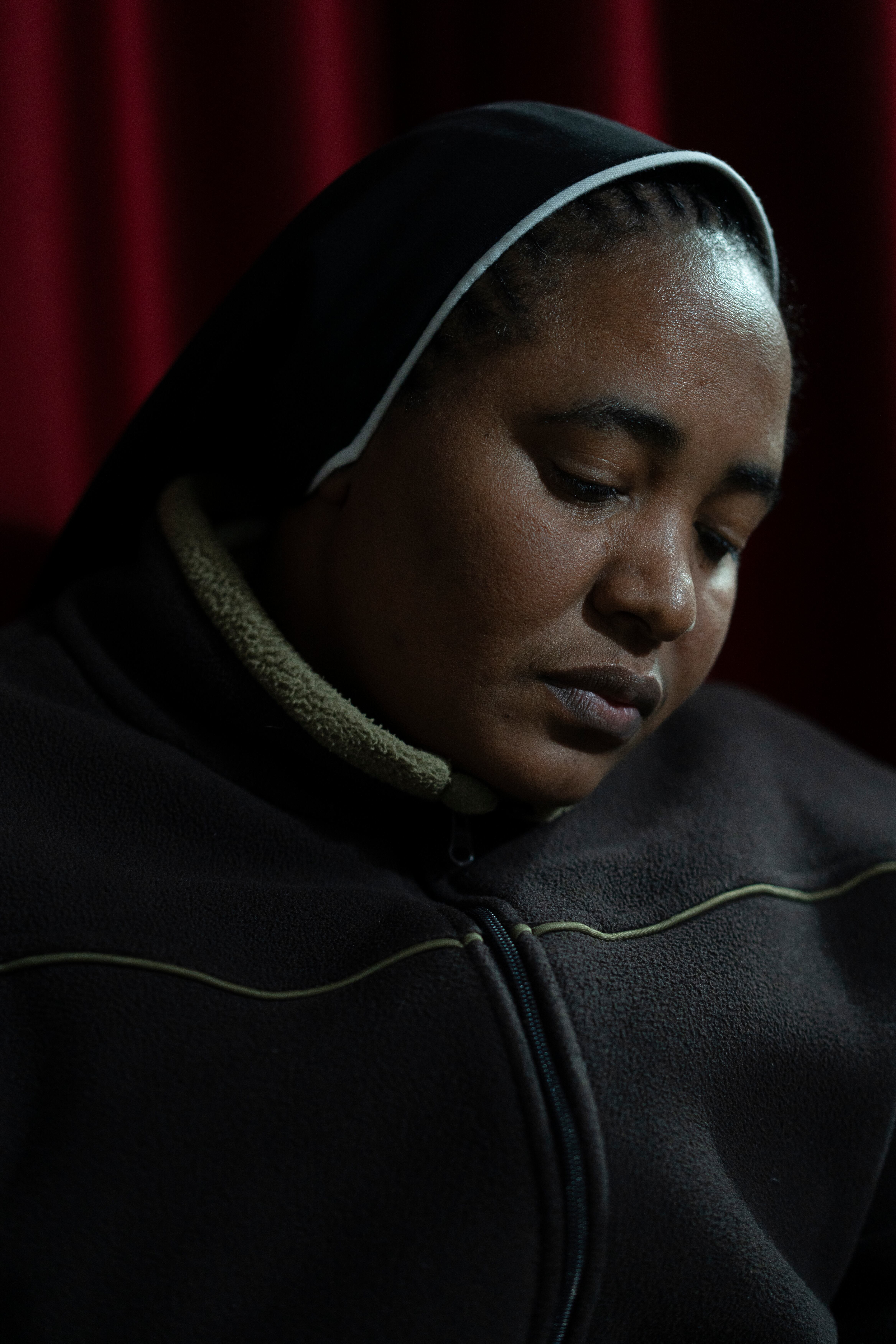 Sor Mar’a Wavinya Nyingi, durante el rezo.