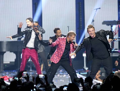 Los Backstreet Boys en el iHeart Music Festival