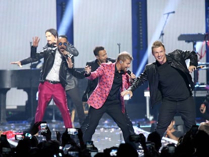 Los Backstreet Boys en el iHeart Music Festival