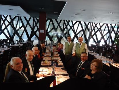 Comida de ex legionarios, el lunes, en Barcelona.