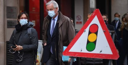 El negociador jefe de la UE, Michel Barnier, esta semana en Londres. 