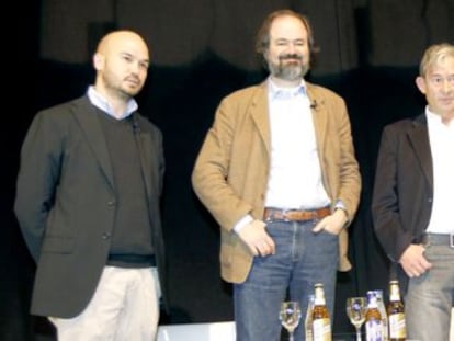 Galder Reguera, Juan Villoro, Enric González y Jorge Valdano.