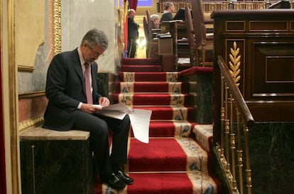 Manuel Mar&iacute;n, en el pleno del Congreso en 2005.