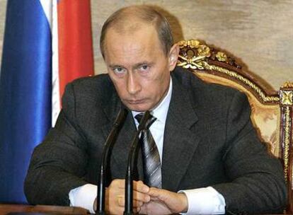 Vladímir Putin, el pasado lunes en el Kremlin.