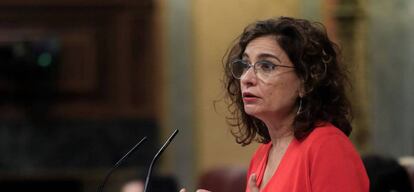 La ministra de Hacienda, María Jesús Montero.