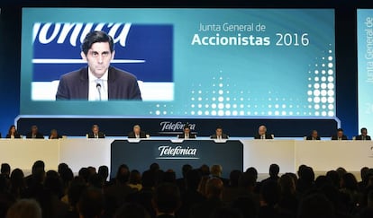 El presidente de Telefonica, José María Álvarez-Pallete