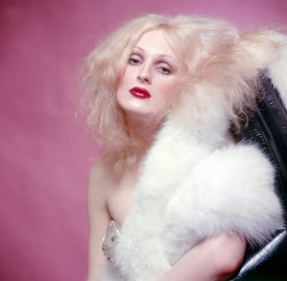 Candy Darling, en una imagen promocional de la obra 'Vain Victory: the Vicissitudes of the Damned' en 1971.