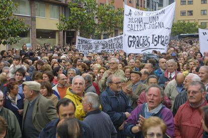 Manifestación en Ponferrada en favor del regidor, Ismael Álvarez.