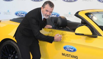 Antonio Banderas durante el Starlite Festival Gala, en Marbella, este sábado 11 de agosto.