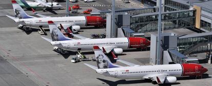 Aviones de la compañía Norwegian Air Shuttle.