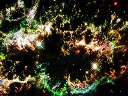 Imagen de una supernova captada por el telescopio espacial <i>Hubble.</i>