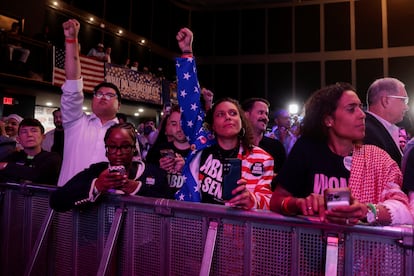 Seguidores de Abdul El-Sayed en Detroit, Míchigan, este martes.