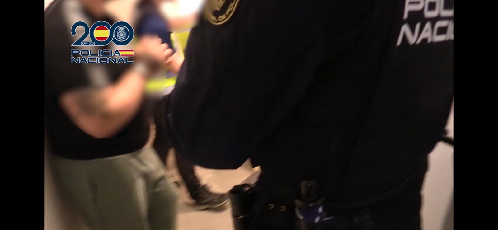 El cabecilla de la trama de menudeo en la Cañada Real, en el día de la detención por la policía nacional.