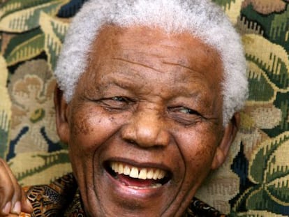 O líder sul-africano Nelson Mandela