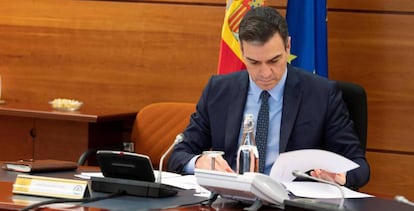 El presidente del Gobierno, Pedro Sánchez