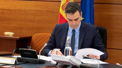 El presidente del Gobierno, Pedro Sánchez