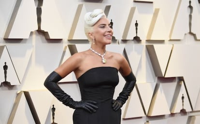 Lady Gaga, en la gala de los Oscar de 2019.