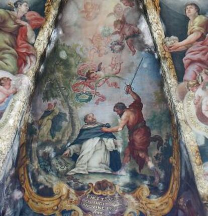 Frescos de San Nicolás inspirados en Palomino.