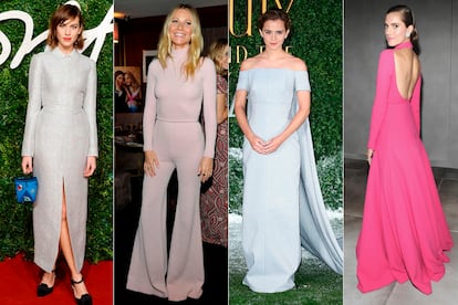 Alexa Chung, Gwyneth Paltrow, Emma Watson y Allison Williams, vestidas por Wickstead.
