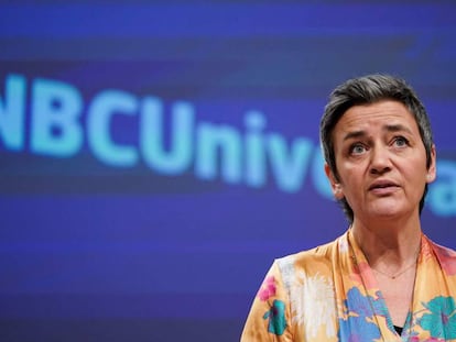 La vicepresidenta de la Comisión Europea, Margrethe Vestager.