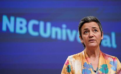 La vicepresidenta de la Comisión Europea, Margrethe Vestager.