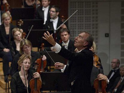 Claudio Abbado, durante el concierto en el Festival de Lucerna.