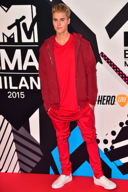 Justin Bieber fue el gran triunfador de la noche con cinco premios.