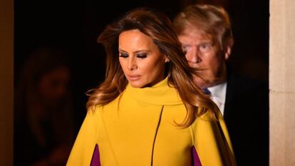 A primeira-dama dos Estados Unidos, Melania Trump, e o presidente Donald Trump.