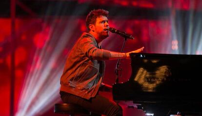 El cantante Pablo López en la gala de los Ondas del año pasado en el Liceo.